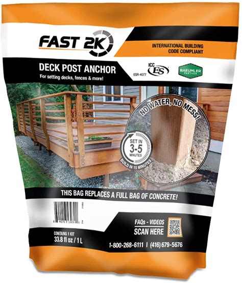 Only 14 left in stock - order soon. . Fast 2k deck post anchor reviews